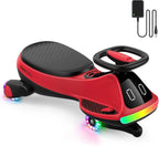 🔥Limited-Time Offer🔥12V Dual Mode Electric Wiggle Car: Swing Ride-On Toy with LED Lights, Bluetooth Music & Anti-Rollover