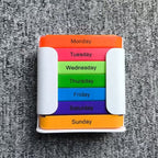 Portable 7-Day Medicine Box - 28 Compartments Custom Food-Grade Plastic Weekly Pill Storage Box