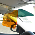 Car Anti-glare Driver Eye Protection Sun Visor Goggles - Yellow/Green, Day/Night Dual Use, Universal Fit