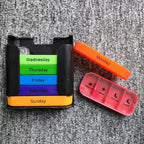 Portable 7-Day Medicine Box - 28 Compartments Custom Food-Grade Plastic Weekly Pill Storage Box
