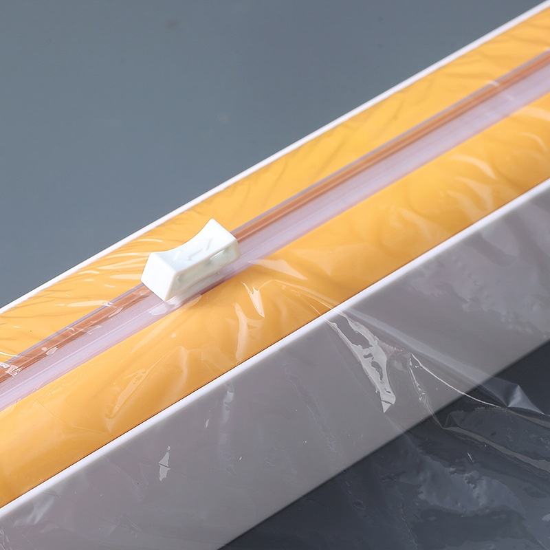 2 in 1 Food Film Dispenser Wrap Dispenser With Cutter Storage Box - Cuts Cling Film & Aluminum Foil, Adjustable