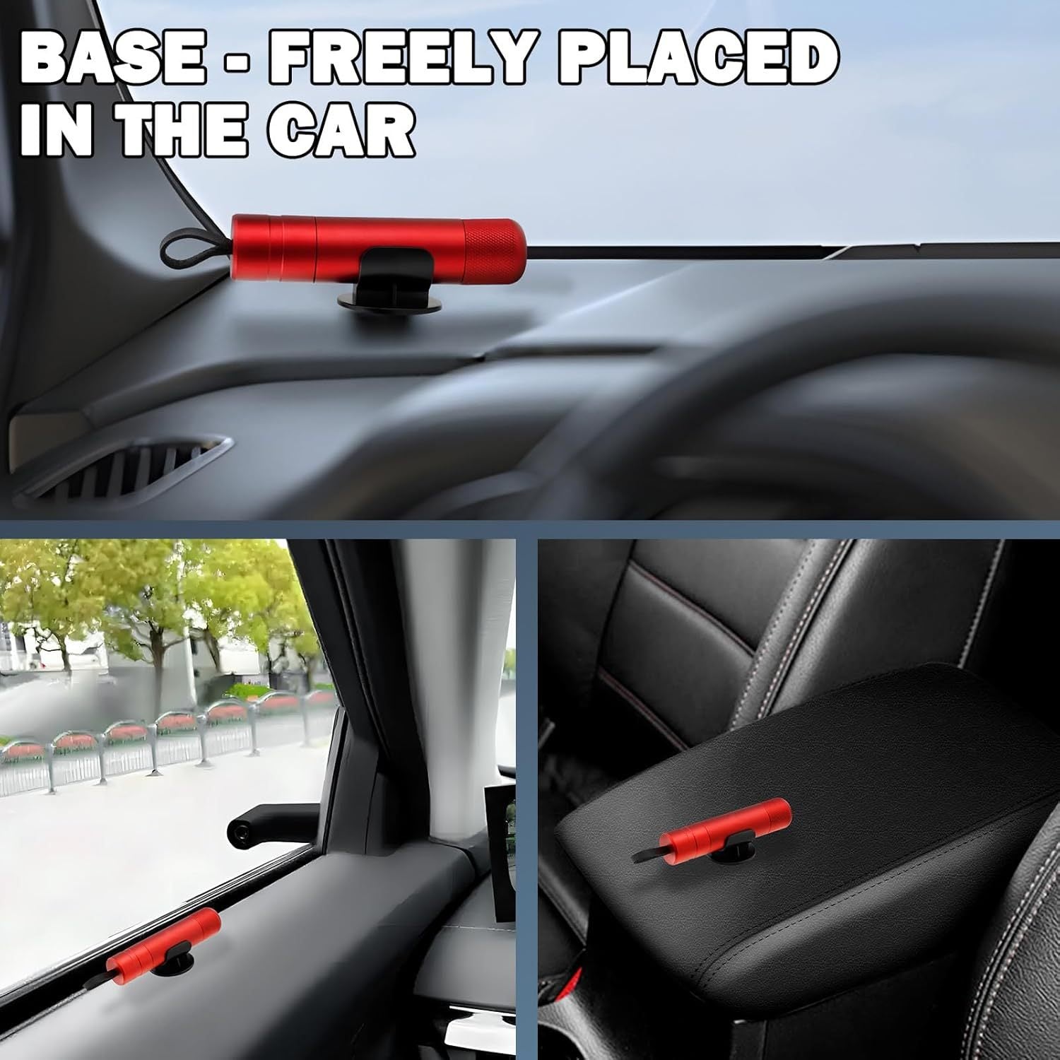 2 Pack 2026 Upgraded Safety Hammer | Underwater Glass Breaker, Seatbelt Cutter, Emergency Escape Tool for Cars + Free Test Glass Gift