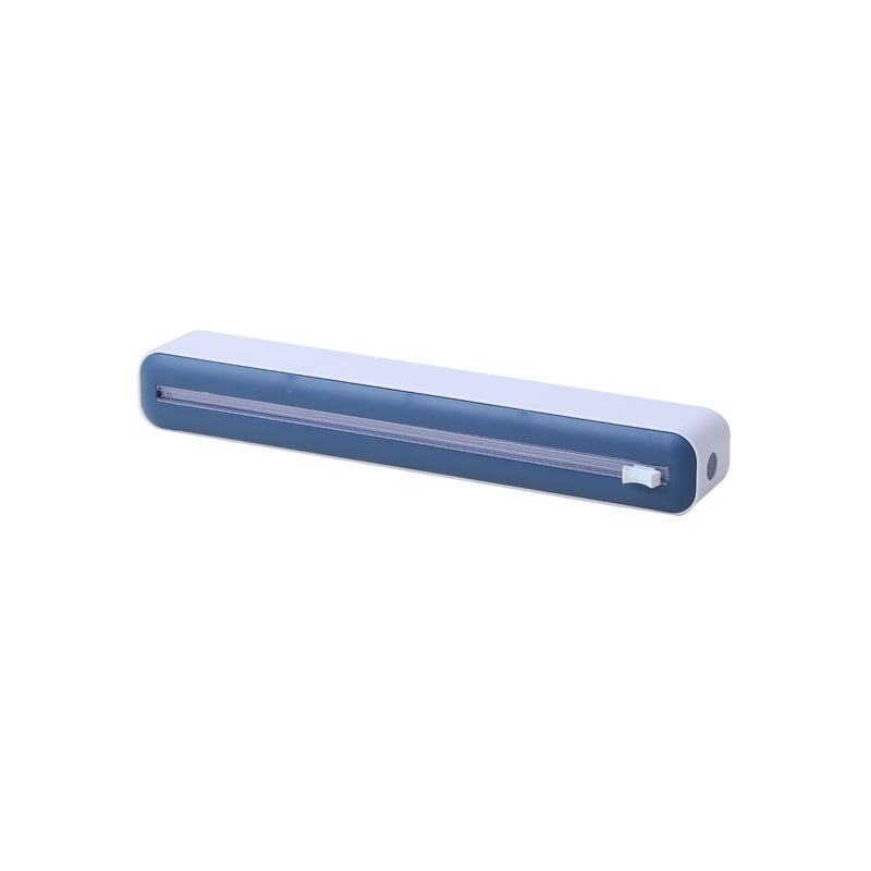 2 in 1 Food Film Dispenser Wrap Dispenser With Cutter Storage Box - Cuts Cling Film & Aluminum Foil, Adjustable