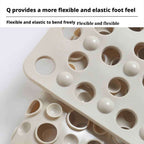 Large Hole Eco-friendly PVC Non-Slip Mat - Suction Cup, Thickened, Hollow Drainage for Bathroom & Toilet
