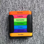 Portable 7-Day Medicine Box - 28 Compartments Custom Food-Grade Plastic Weekly Pill Storage Box