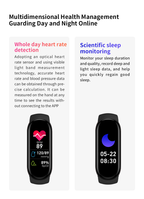 M8 D20 Smart Band, USB Direct Charging Smart Watch Bracelet, Sports Fitness Tracker with Live Wallpaper, Heart Rate Monitor & Pedometer