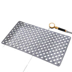 Large Hole Eco-friendly PVC Non-Slip Mat - Suction Cup, Thickened, Hollow Drainage for Bathroom & Toilet