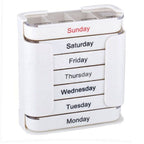 Portable 7-Day Medicine Box - 28 Compartments Custom Food-Grade Plastic Weekly Pill Storage Box