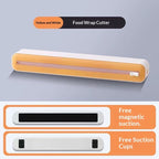 2 in 1 Food Film Dispenser Wrap Dispenser With Cutter Storage Box - Cuts Cling Film & Aluminum Foil, Adjustable