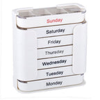 Portable 7-Day Medicine Box - 28 Compartments Custom Food-Grade Plastic Weekly Pill Storage Box