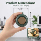 Limited Time: 30% OFF 🔥2 in 1 Waist Clip & Neck Bladeless Fan, 3 Speeds Adjustable Quiet Mini Portable Cooling Fan, 360° Rotate Hands-Free USB Rechargeable Personal Fan for Outdoor Travel Working