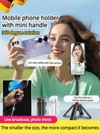 Final 6 Hours: 30%OFF 🔥Mini Selfie Stick Foldable 3 in 1 Extendable Grip Phone Shooting Tripod Stand with BT Remote Control