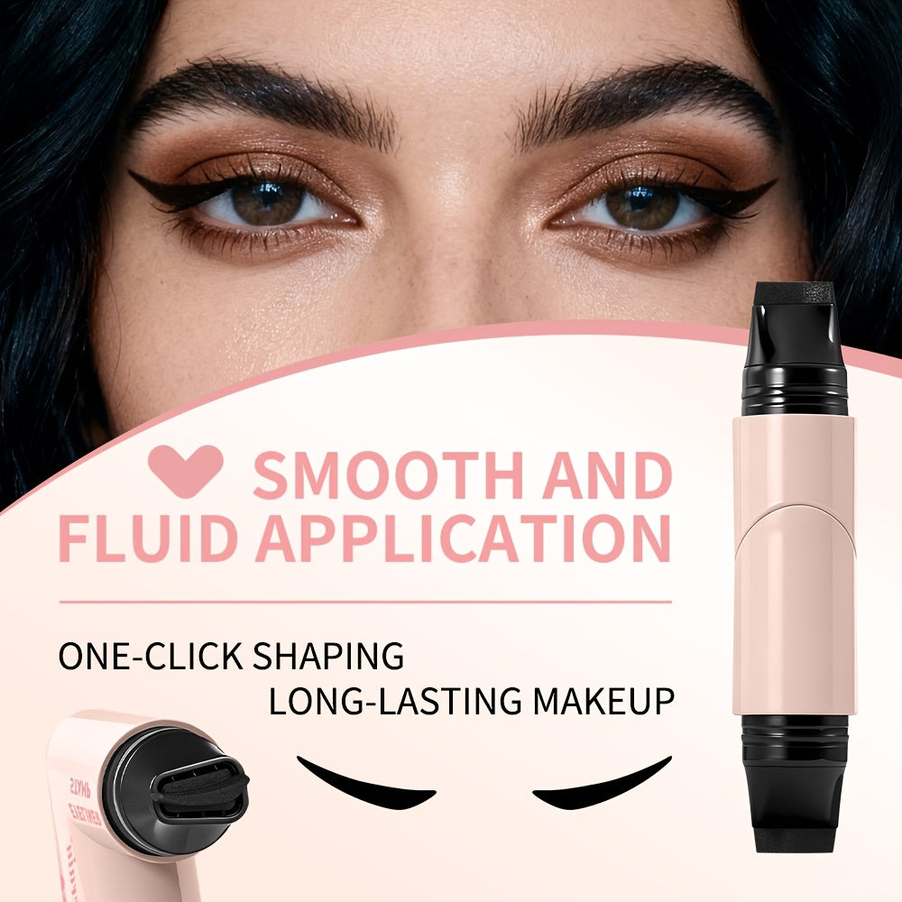 Double-Sided Rotating Eyeliner Stamp Pen | Black & Brown Waterproof