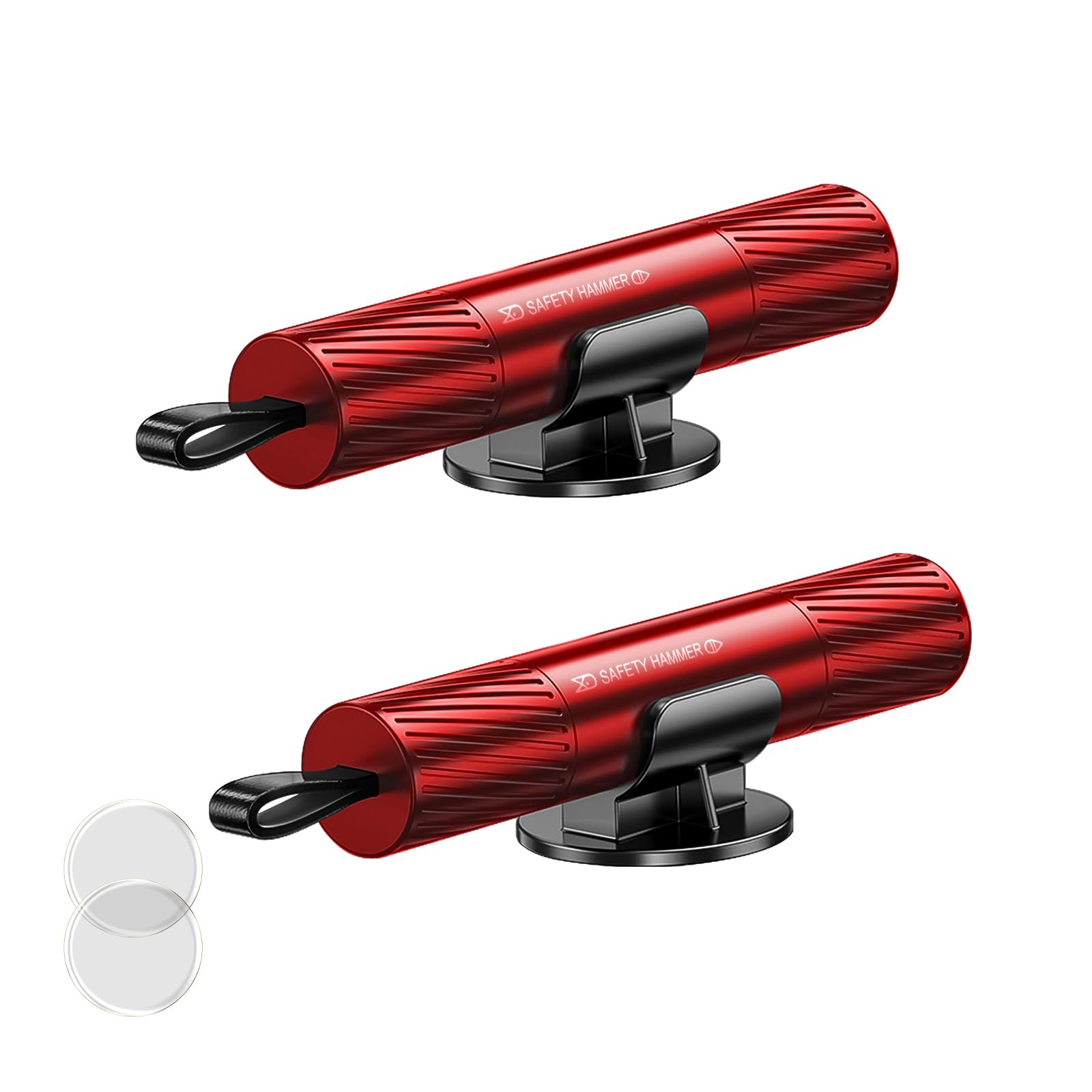 2 Pack 2026 Upgraded Safety Hammer | Underwater Glass Breaker, Seatbelt Cutter, Emergency Escape Tool for Cars + Free Test Glass Gift