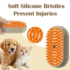 3 in 1 Pet Steam Brush | Rechargeable, Self-Cleaning, Deshedding & Massage Tool for Dogs & Cats