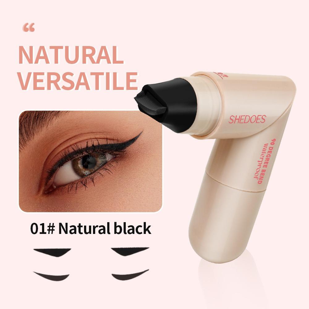 Double-Sided Rotating Eyeliner Stamp Pen | Black & Brown Waterproof