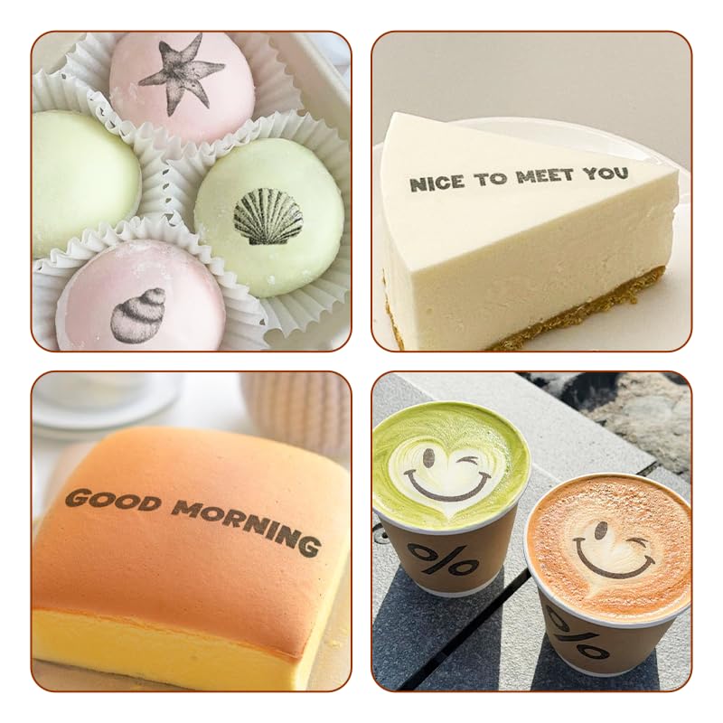 🍃EVEBOT Creative PrintPen Handheld Coffee Latte Macaron Cookie Cocktail Surface Coloring Tool DIY Design, Birthday Gifts