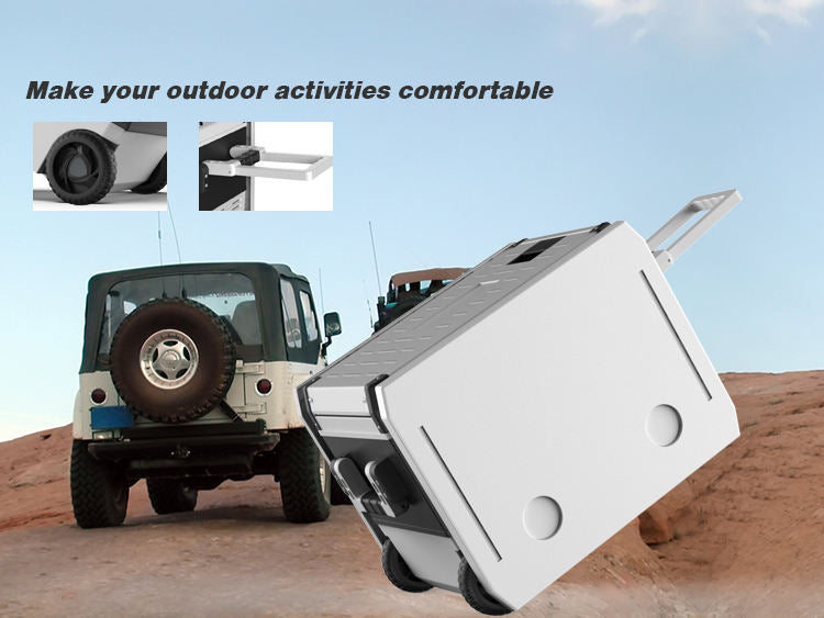 🍃Limited-Time Offer🔥Antuncle Outdoor 45L Compressor Car Fridge Travel RV Camping Top Door Car Accessory Refrigerators With a Fordable Table
