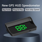 2025 New Car HUD Head Up Display | GPS Speedometer, HD Display, KMH/MPH, Multifunctional