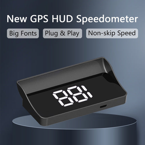 2025 New Car HUD Head Up Display | GPS Speedometer, HD Display, KMH/MPH, Multifunctional