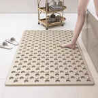Large Hole Eco-friendly PVC Non-Slip Mat - Suction Cup, Thickened, Hollow Drainage for Bathroom & Toilet