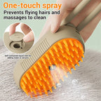 3 in 1 Pet Steam Brush | Rechargeable, Self-Cleaning, Deshedding & Massage Tool for Dogs & Cats