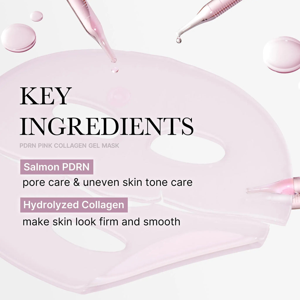 Medicube PDRN Pink Collagen Gel Mask (4 Sheets) | Salmon DNA Pink Glow