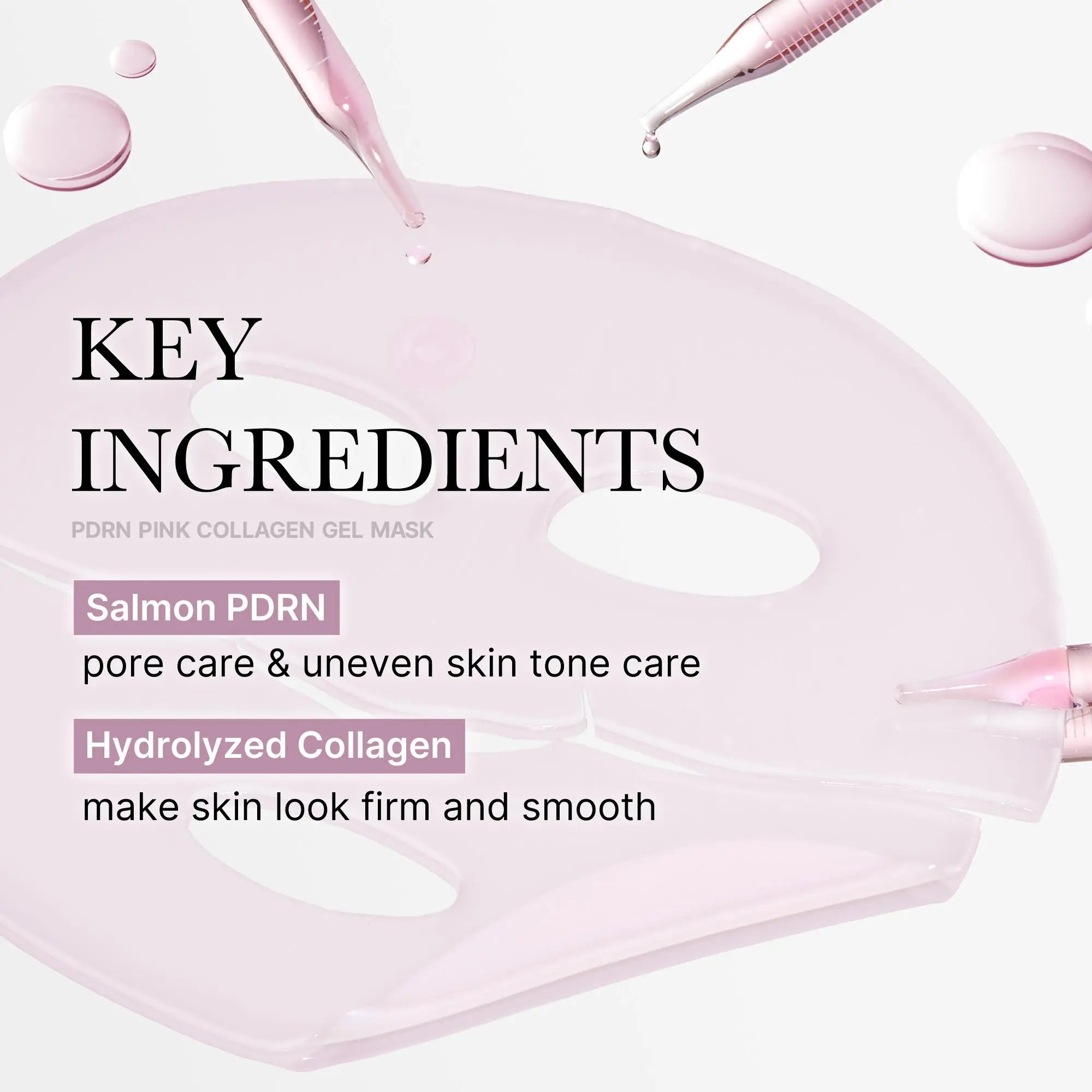 Medicube PDRN Pink Collagen Gel Mask (4 Sheets) | Salmon DNA Pink Glow