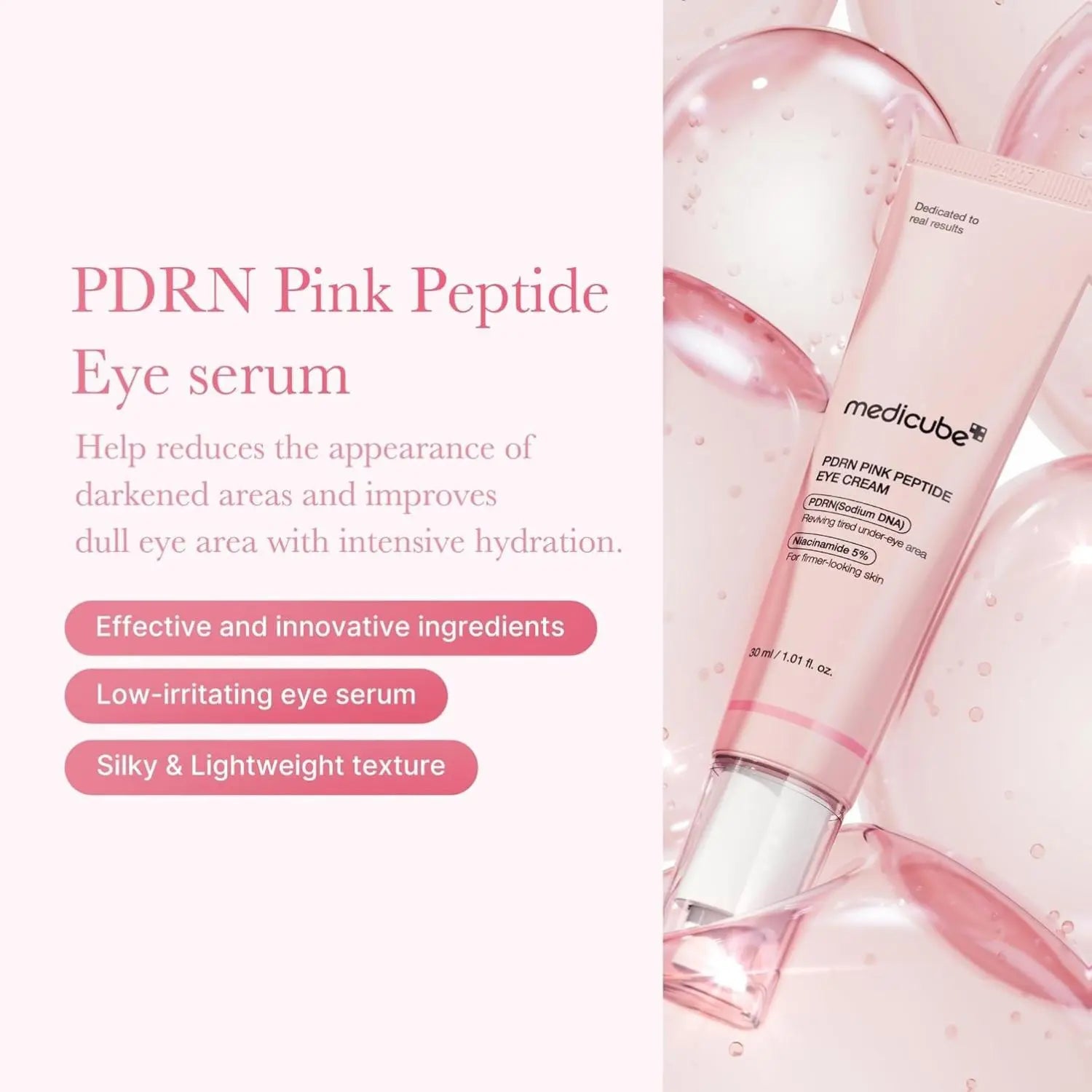 Medicube Salmon DNA PDRN Eye Serum – Peptide, Niacinamide & 99% Retinol